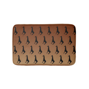 Tapis De Bain Motif de silhouette Giraffe