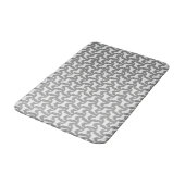 Tapis De Bain Motif de silhouettes de chien de boxe (Angle)