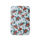 Tapis De Bain Motif de singes joueurs du Lotus Blanc (Devant (Vertical))