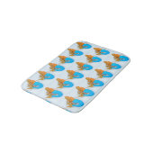 Tapis De Bain motif de sirènes à queue bleue (Angle)