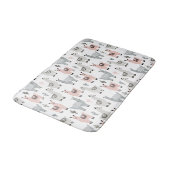 Tapis De Bain Motif de sourire de lamas (Angle)