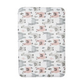 Tapis De Bain Motif de sourire de lamas (Devant (Vertical))