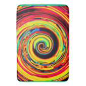 Tapis De Bain Motif de spirale coloré (devant Vertical)