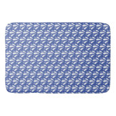 Tapis De Bain Motif de splash bleu blanc amusant (Devant)