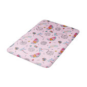 Tapis De Bain Motif de style Pink Memphis (Angle)