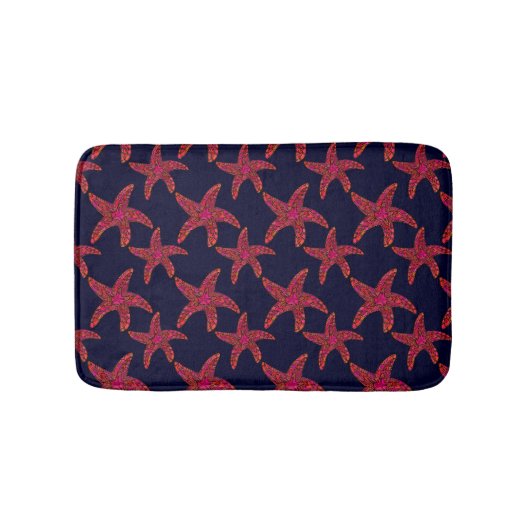 Tapis De Bain Motif de style poisson étoilé (Devant)