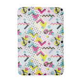 Tapis De Bain Motif de style postmoderne Memphis (Devant (Vertical))