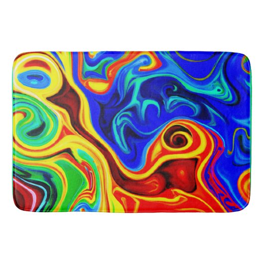 Tapis De Bain Motif de style vif (Devant)