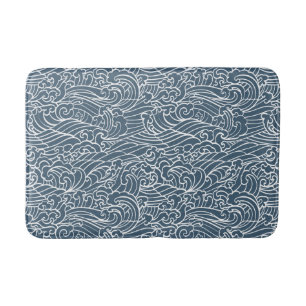 Tapis De Bain Motif de style Wave japonais
