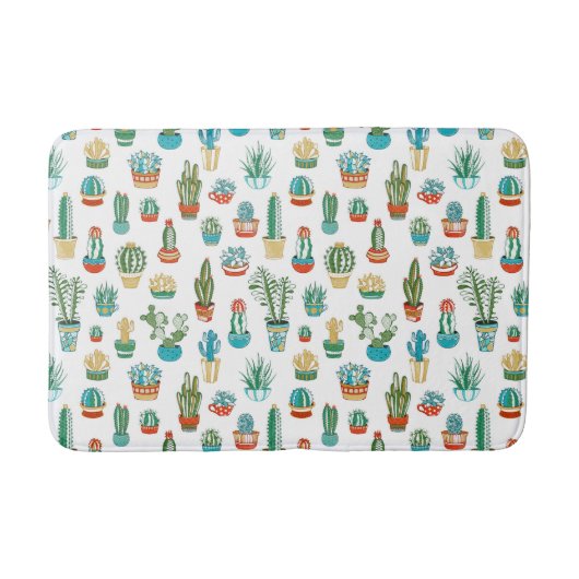 Tapis De Bain Motif de Succulents (Devant)