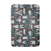 Tapis De Bain Motif de symboles de la France | (Devant (Vertical))