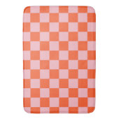 Tapis De Bain Motif de tableau de bord orange et rose (devant Vertical)