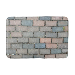 Tapis De Bain Motif de texture de sol en briques rouges