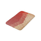 Tapis De Bain Motif de texture papier d'onde dorée (Angle)