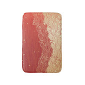 Tapis De Bain Motif de texture papier d'onde dorée (Devant (Vertical))