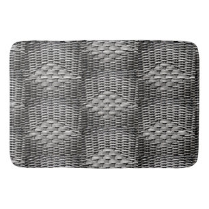 Tapis De Bain Motif de tissage métallique industriel moderne