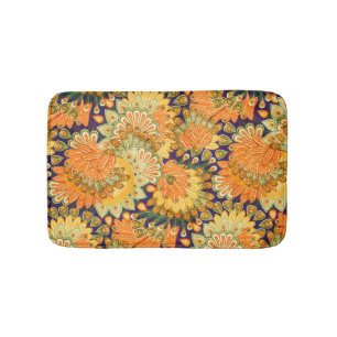 Tapis De Bain motif de tissu vintage : texture de gros plan.