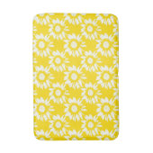 Tapis De Bain Motif de tournesol jaune et blanc (Devant (Vertical))