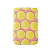 Tapis De Bain Motif de tranches de citron d'été (Devant (Vertical))