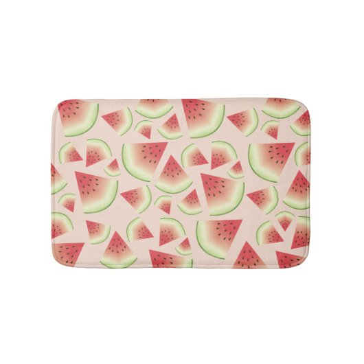 Tapis De Bain Motif de tranches de fruits de pastèque (Devant)