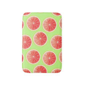 Tapis De Bain Motif de tranches de pamplemousse rose (Devant (Vertical))