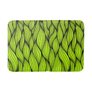Tapis De Bain Motif de tresses vertes