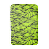 Tapis De Bain Motif de tresses vertes (Devant (Vertical))