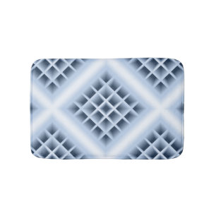 Tapis De Bain Motif de trous carré bleu
