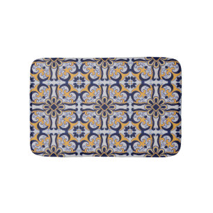 Tapis De Bain motif de tuiles portugaises