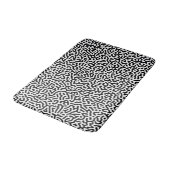 Tapis De Bain Motif de Turing Noir et Blanc (Angle)