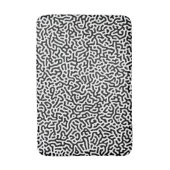 Tapis De Bain Motif de Turing Noir et Blanc (Devant (Vertical))