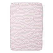 Tapis De Bain Motif de Turing rose et blanc (devant Vertical)