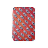 Tapis De Bain Motif de vache de Noël sur Red Field (Devant (Vertical))