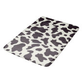 Tapis De Bain Motif de vache noir et blanc Imprimer (Angle)