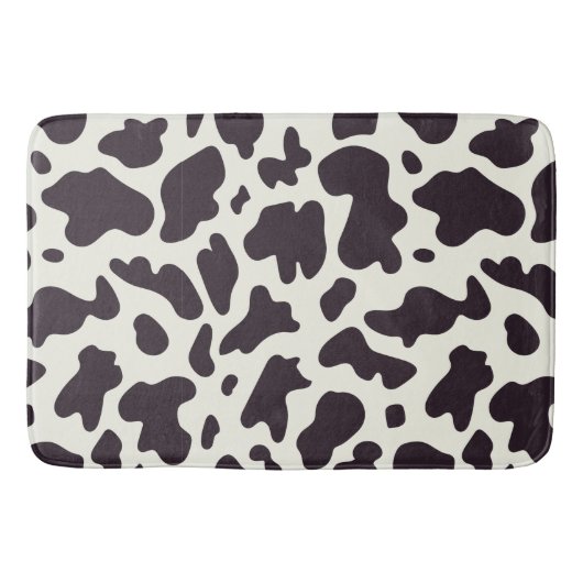Tapis De Bain Motif de vache noir et blanc Imprimer (Devant)