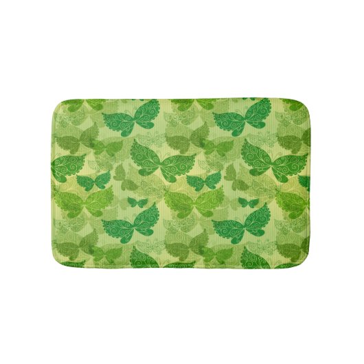 Tapis De Bain Motif de vert de ressort (Devant)