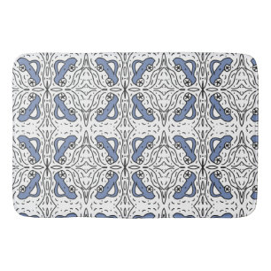 Tapis De Bain Motif de voiture gribouillée bleu noir enfants béb