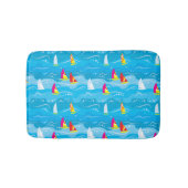 Tapis De Bain Motif de yacht Neon (Devant)