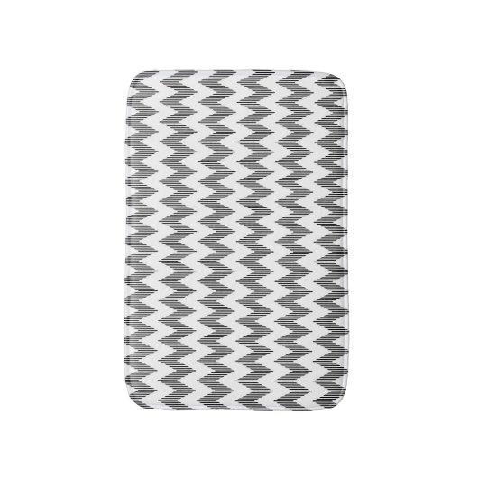 Tapis De Bain Motif de zigzag géométrique 2 (Devant (Vertical))