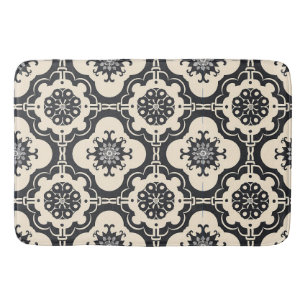 Tapis De Bain Motif décoratif baroque arabesque