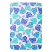 Tapis De Bain Motif décoratif bleu clair (devant Vertical)
