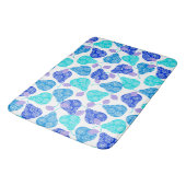 Tapis De Bain Motif décoratif bleu clair (Angle)