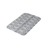 Tapis De Bain Motif d'éléphant ethnique bleu (Angle)