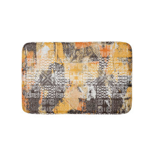 Tapis De Bain Motif déprimé de la tribu Boho géométrique