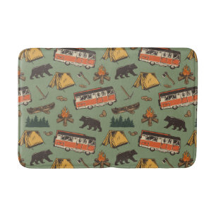 Tapis De Bain Motif des aventures du camp d'entraînement