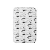 Tapis De Bain Motif des boutons de chat (Devant (Vertical))