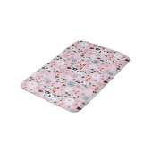 Tapis De Bain motif des chats et des fleurs (Angle)