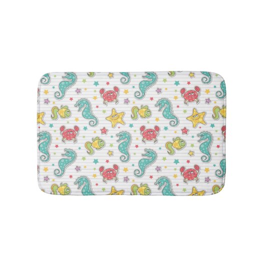 Tapis De Bain motif des créatures de mer (Devant)