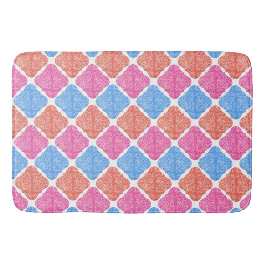 Tapis De Bain Motif des diamants de la Patchwork (Devant)