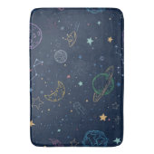 Tapis De Bain Motif des éléments spatiaux (devant Vertical)
